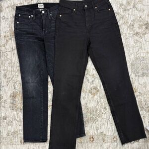 Women’s straight jeans J.Crew and H&M